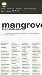 Mobile Screenshot of mangrovetranslations.com